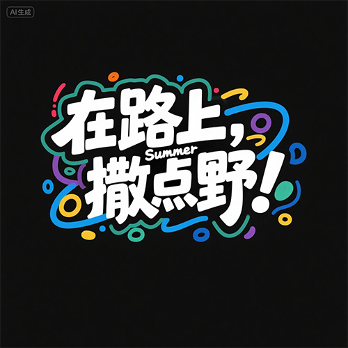 创意蓝色风标题设计提示词