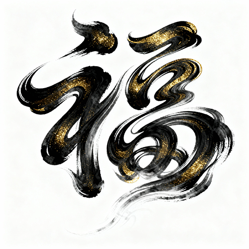 毛笔手写高级感字体提示词