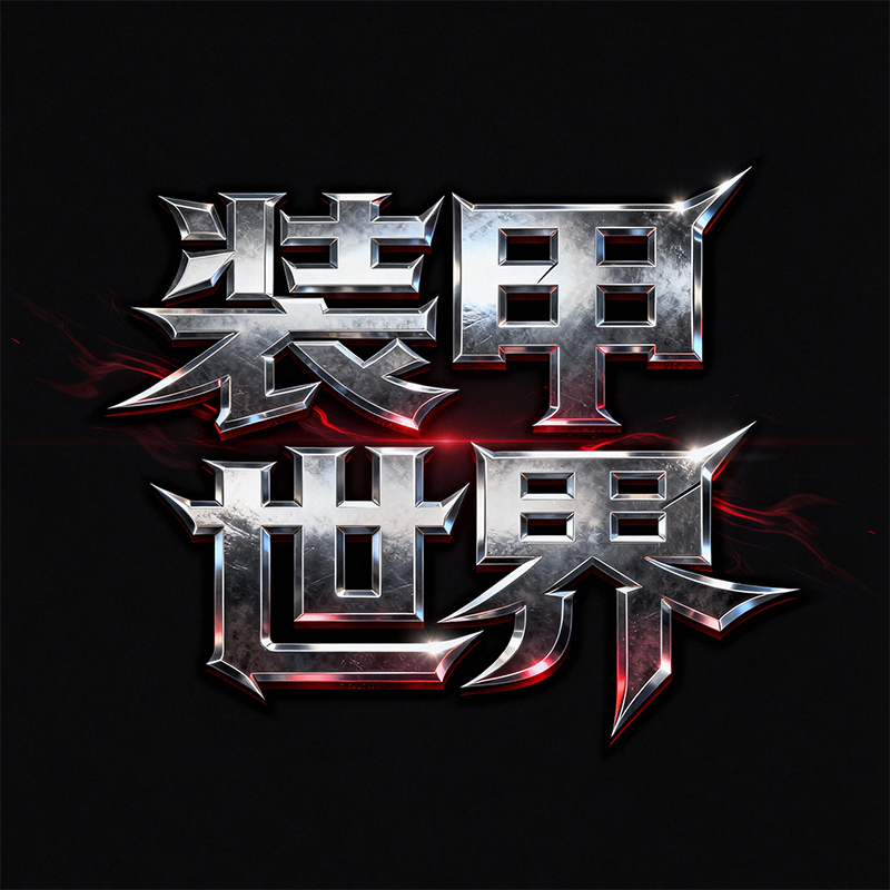 硬核质感金属游戏标题字体