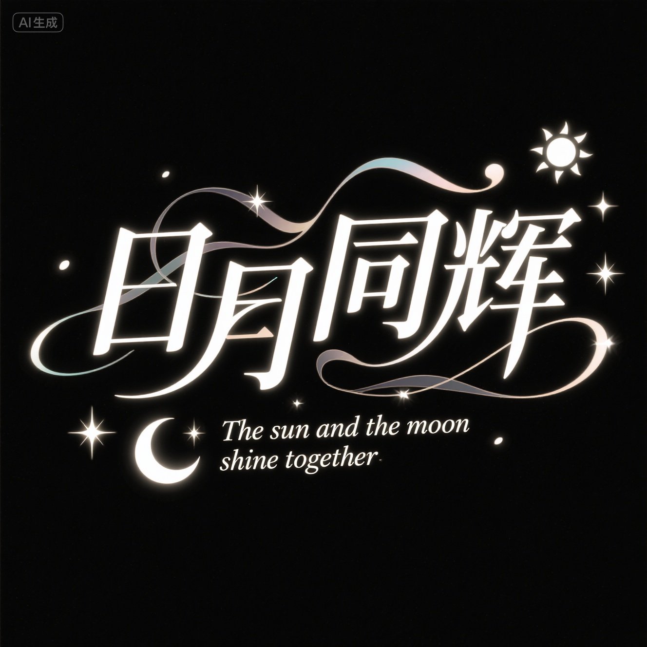 欧美风梦幻优雅风格艺术日月星星装饰艺术字体-ai艺绘资源