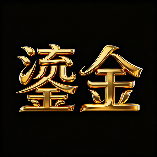 3D鎏金质感高亮金属材质艺术字体-ai艺绘资源