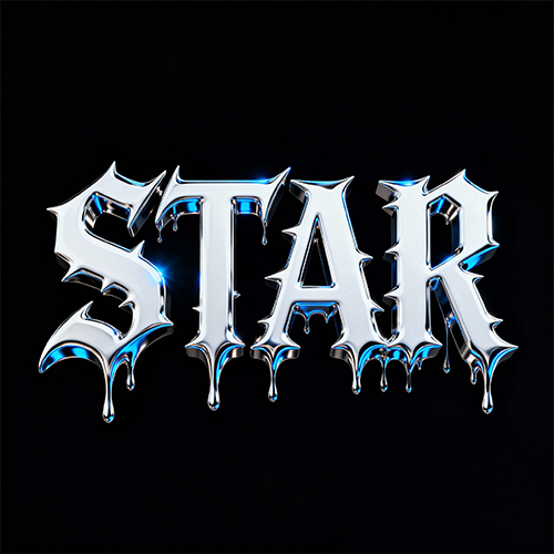 3D科幻金属质感哥特风科技特效文字字体-ai艺绘资源