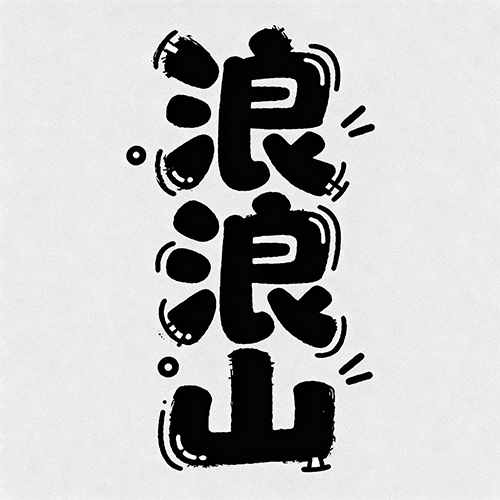 可爱的仿浪浪山电影海报字体-ai艺绘资源