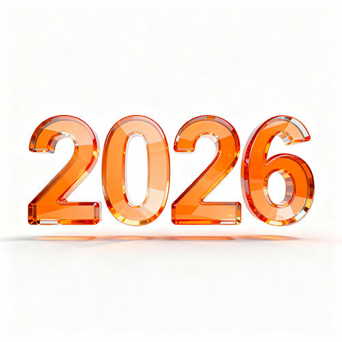 科幻风创意3D橙色玻璃艺术字体-ai艺绘资源