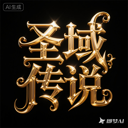 3D高级感奢华黄金创意艺术风格标题字体-ai艺绘资源