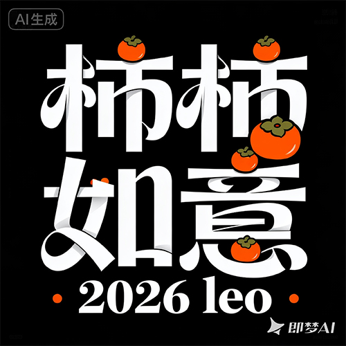 创意事事如意装饰性插画元素字体-ai艺绘资源