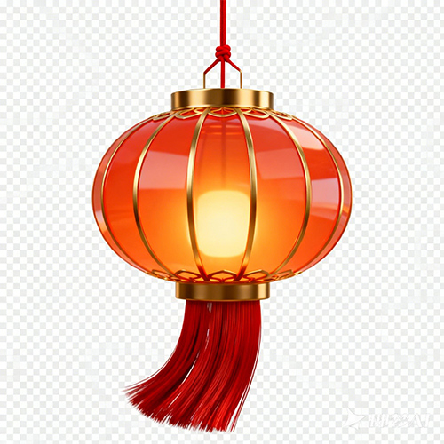 创作 3D 写实风格中式红灯笼设计素材元素-ai艺绘资源