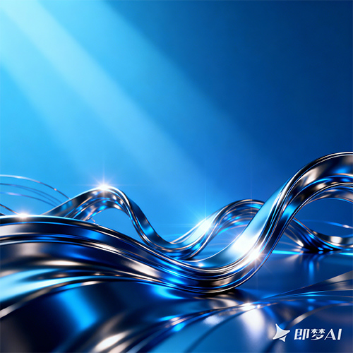 高级感蓝色商务风格创意线条广告海报背景-ai艺绘资源