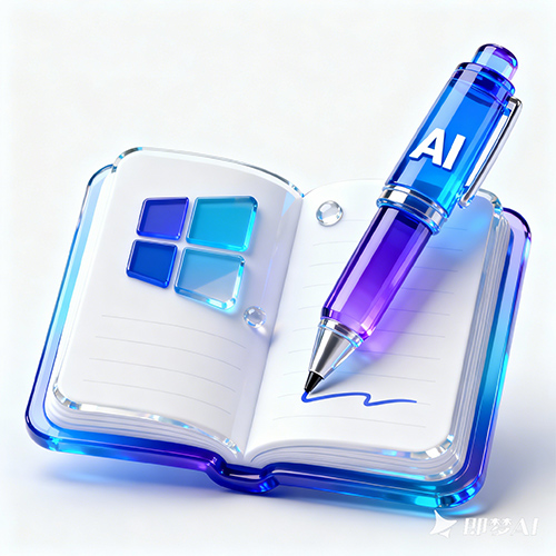 高级感商务B端商务微软风水晶图标-ai艺绘资源