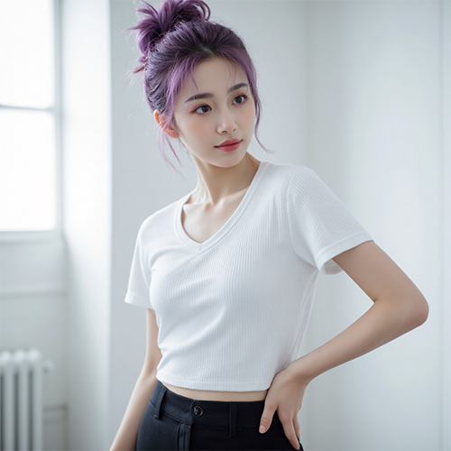 靓丽女性广告模特面部护肤人像暖色调特写提示词-ai艺绘资源