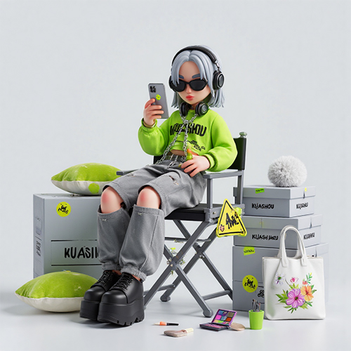 3D个性潮酷潮流时尚风格IP角色形象-ai艺绘资源