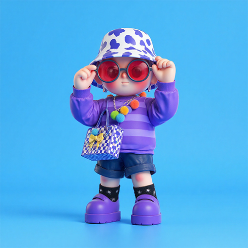 3D卡通个性潮酷潮流时尚风格IP角色形象-ai艺绘资源