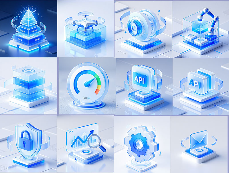 图片[4]-55款科技感磨砂玻璃质感B端图标素材免费下载-ai艺绘资源