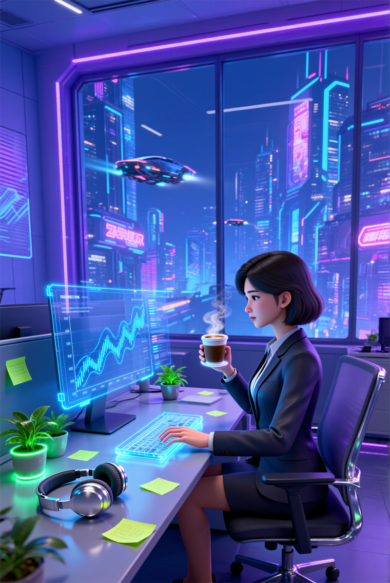 图片[6]-7张现代商务风格办公场景3D动漫海报插画素材-ai艺绘资源