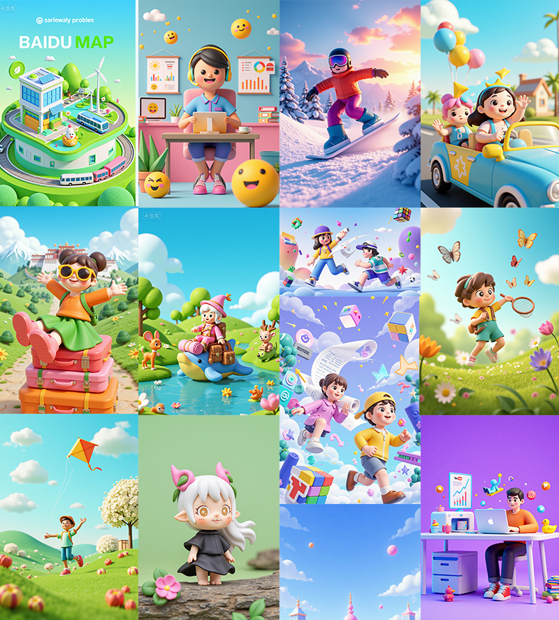 图片[2]-44张电商海报运营3D商务高级感插画背景素材-ai艺绘资源