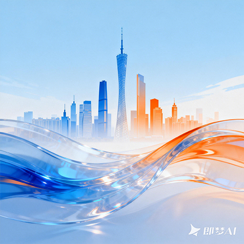 C4D城市剪影3D风格创意广告海报插画-ai艺绘资源