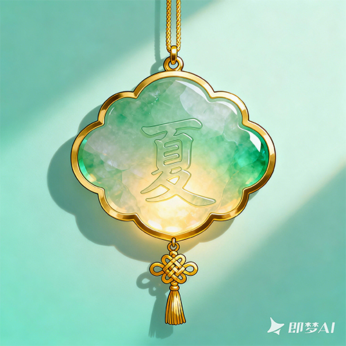 基色吊坠绿润玉佩高级感装饰品-ai艺绘资源