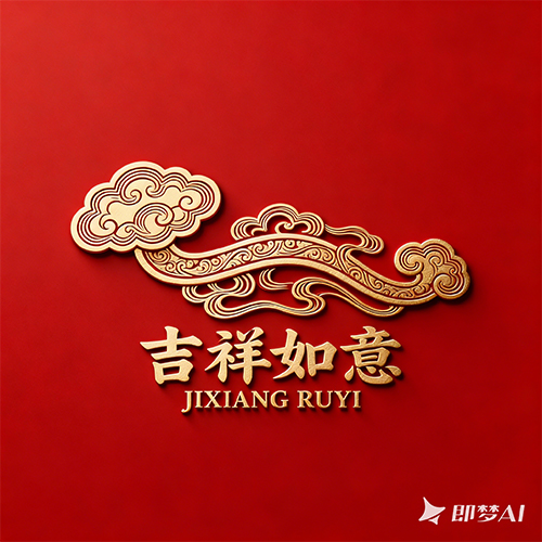 精美细腻的传统祥云纹图形LOGO设计-ai艺绘资源