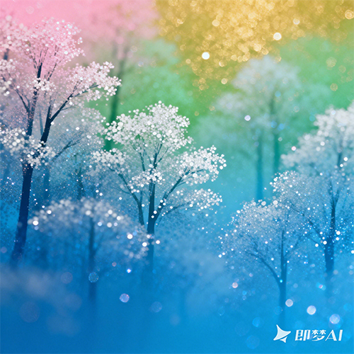 春日氛围感高级艺术浓郁蓝金黄绿色哑光肌理背景-ai艺绘资源