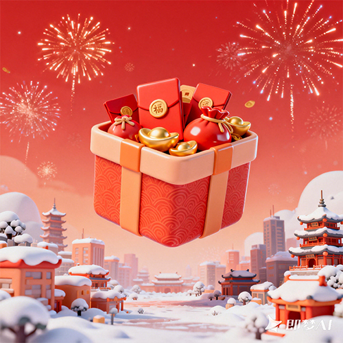 3D 卡通风格电商营销广告促销海报礼品插画-ai艺绘资源