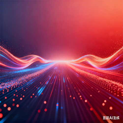 高级感渐变线条粒子未来科技感kV背景-ai艺绘资源