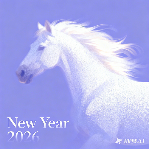 极简抽象艺术弥撒风印象派骏马插画-ai艺绘资源