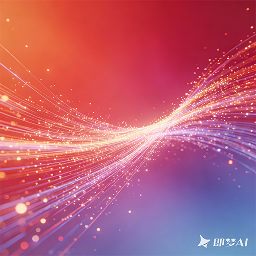 未来科技感kV渐变高级感商务粒子线条背景-ai艺绘资源